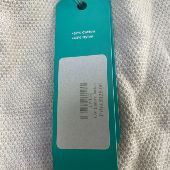 Level Wear NWT Women's Golf Jacket Small White Full Zipper Front Pockets MEDIUM - Picture 4 of 8